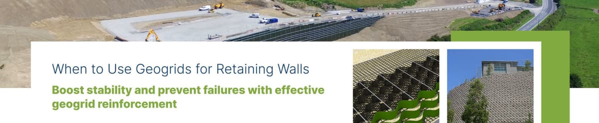 When should you use geogrid for a retaining wall?