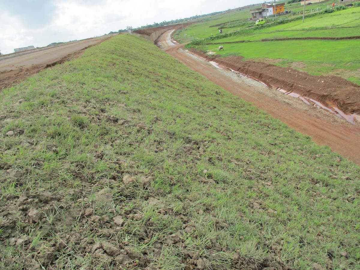 Embankment Slope Protection Stabilization in Odisha
