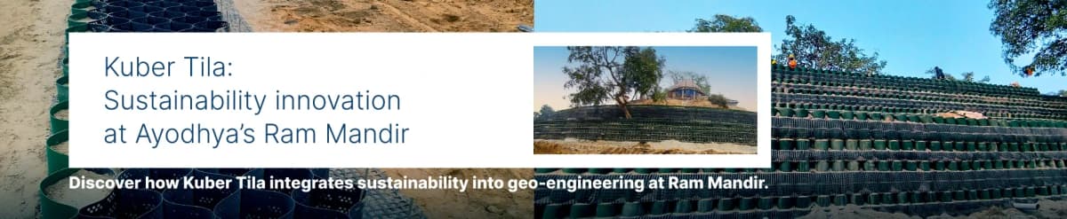 Strata Geosystems' eco-friendly solution with geogrid at Kuber Tila