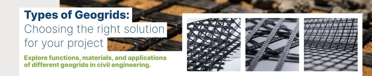 What are the types of geogrids and their uses?