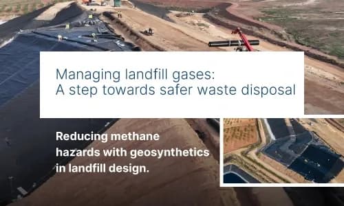 How does gas venting and leakdetection improve landfill safety?