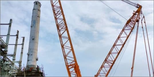 StrataWeb® Geocells help reinforce bearing capacity of crane hardstand at IOCL Paradip Refinery