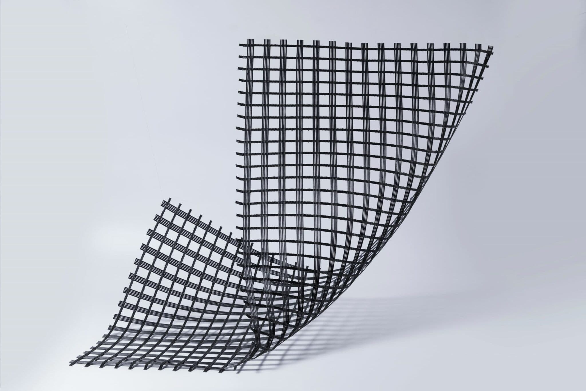 What are uniaxial geogrids?