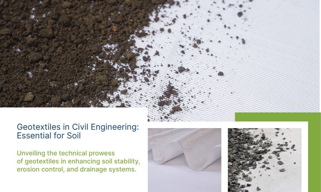 What is a geotextile in civil engineering?