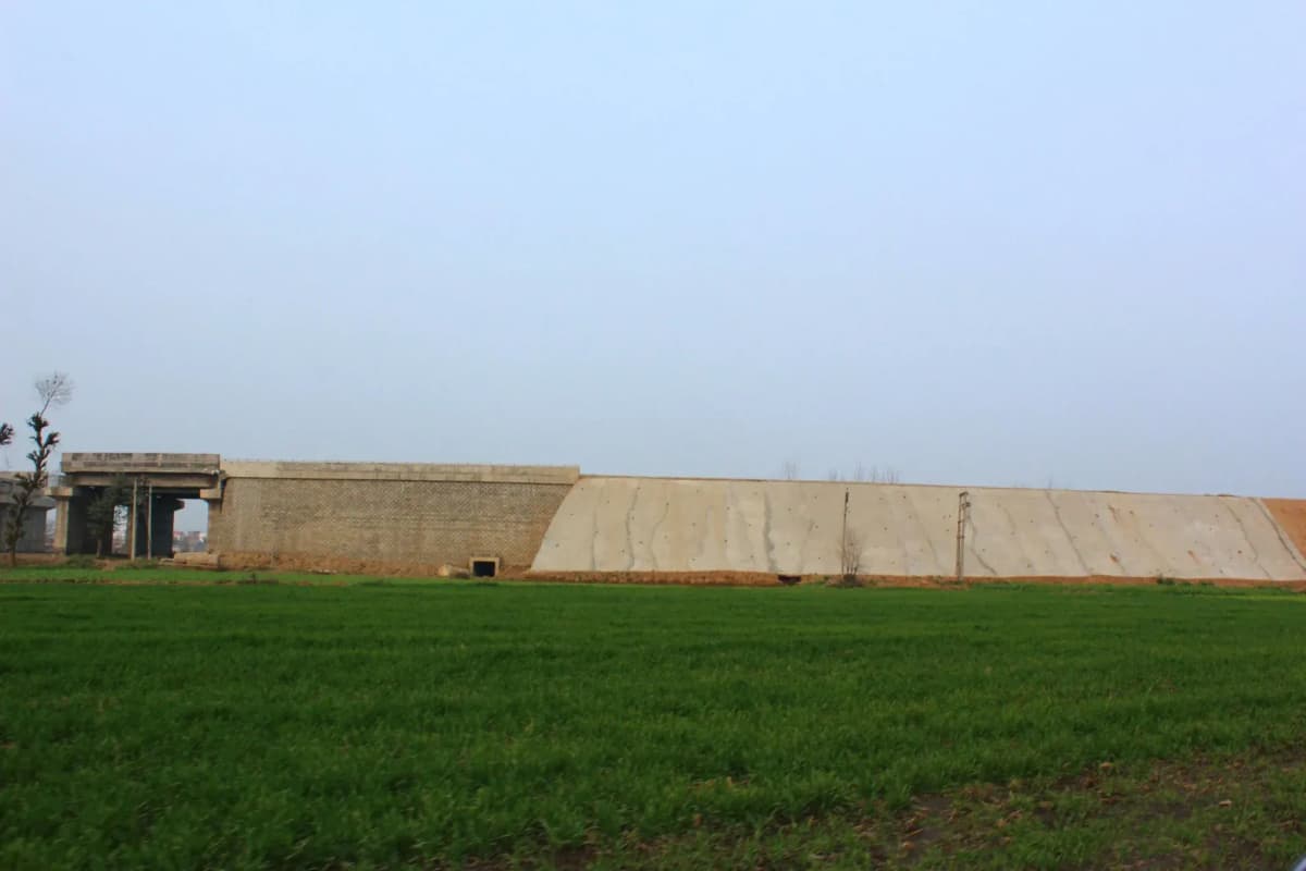 Slope erosion protection for embankment at National Highway-15 using StrataWeb® geocells