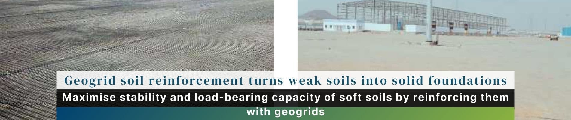 How is soil reinforcement done using geogrids?