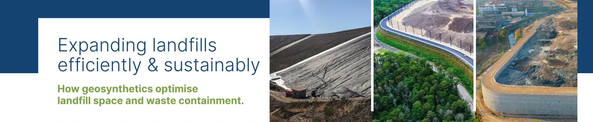 Geosynthetics maximizing landfill airspace through vertical growth
