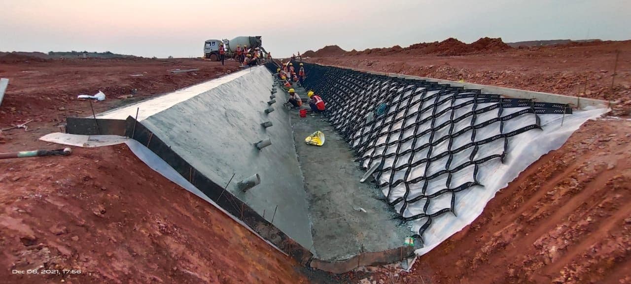 Geosynthetics infrastructure project