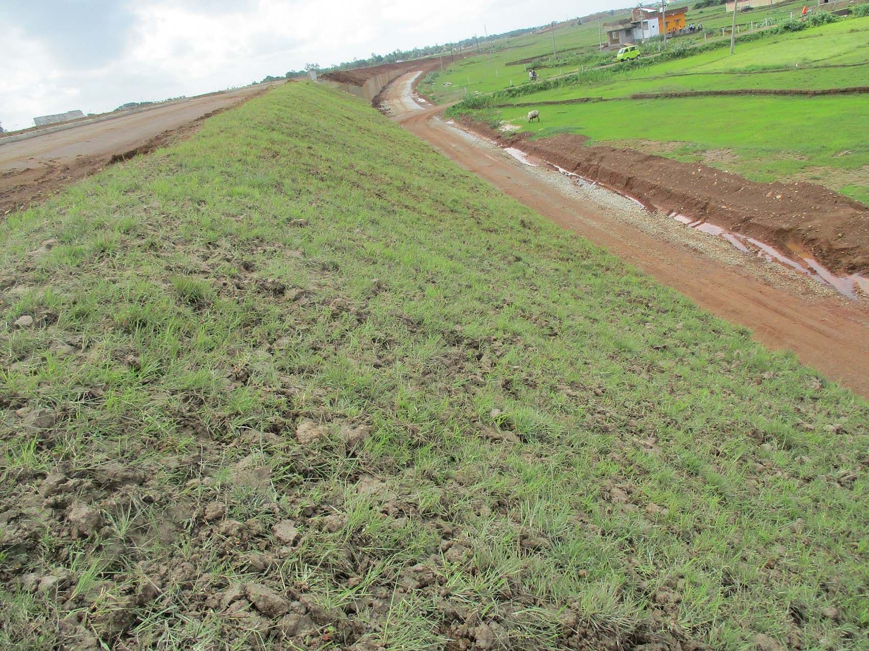 Embankment Slope Protection Stabilization in Odisha