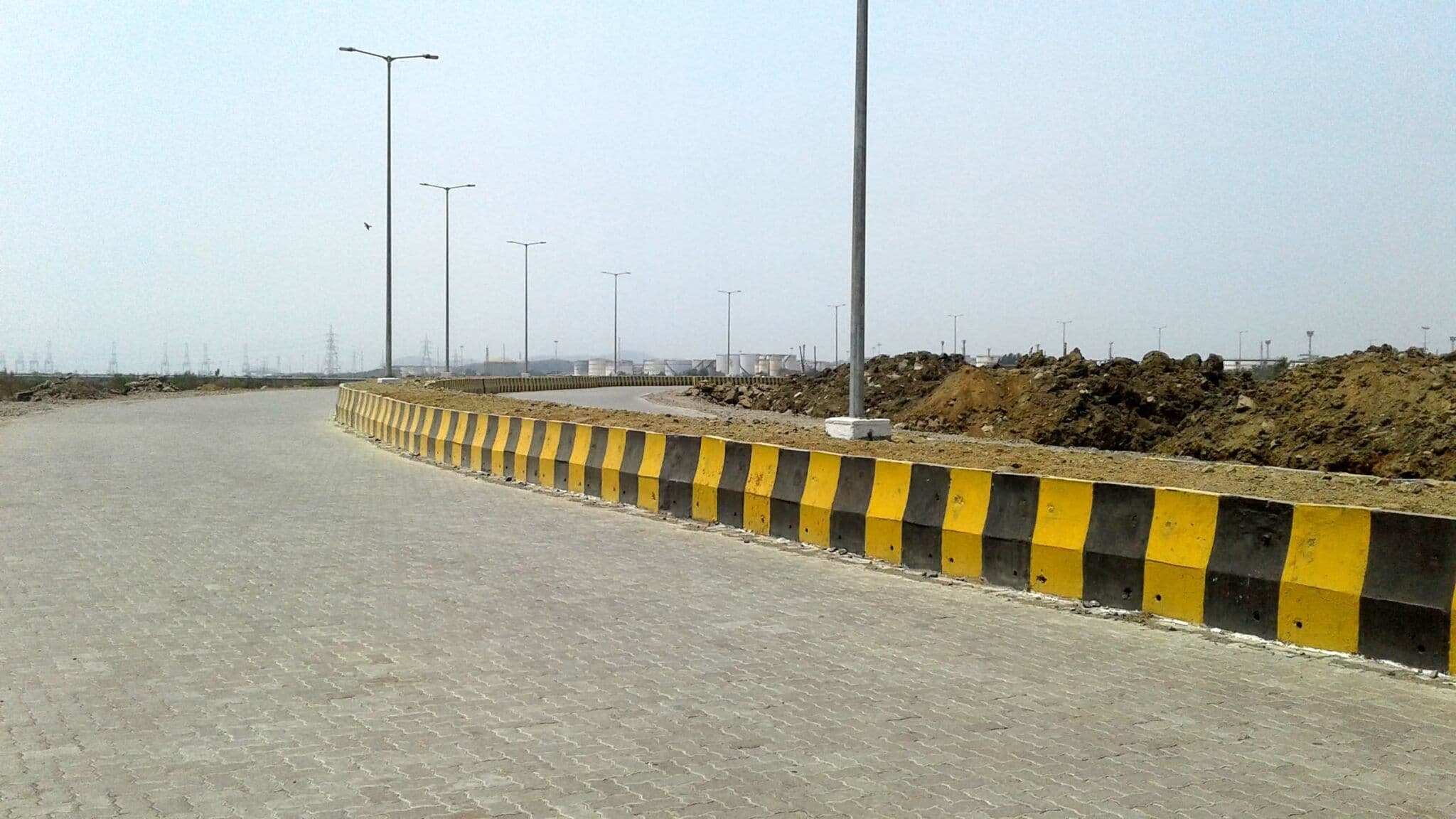 StrataWeb® geocells strengthens subgrade for approach road to container yards