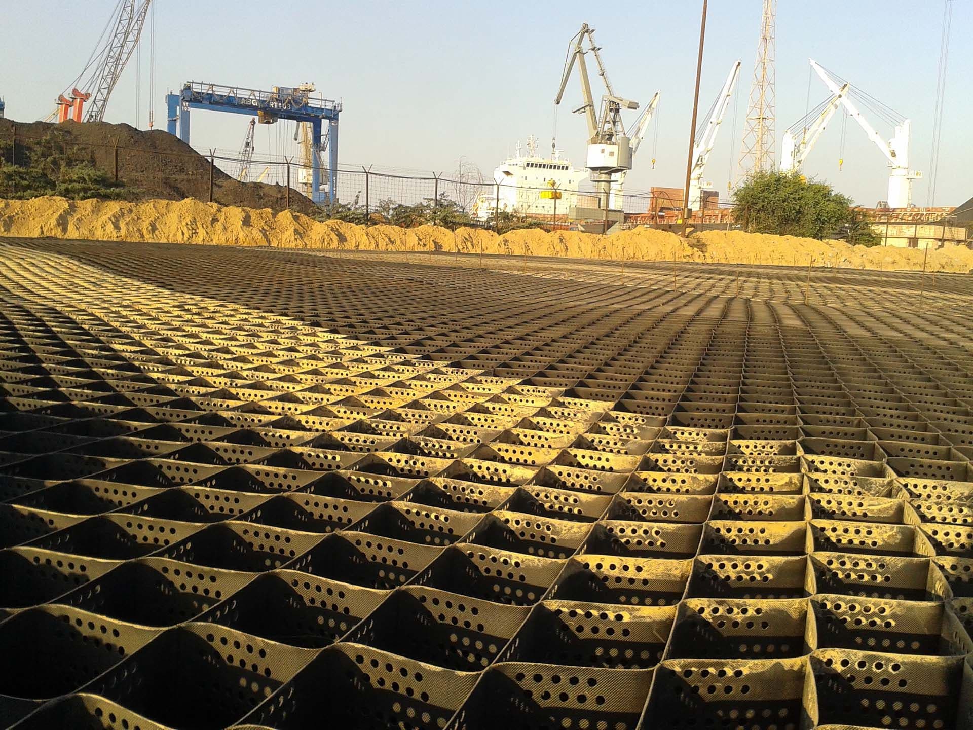 Improvement of bearing capacity at Deendayal Port, Gujarat