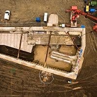 Below structural foundations using Biaxial Geogrid