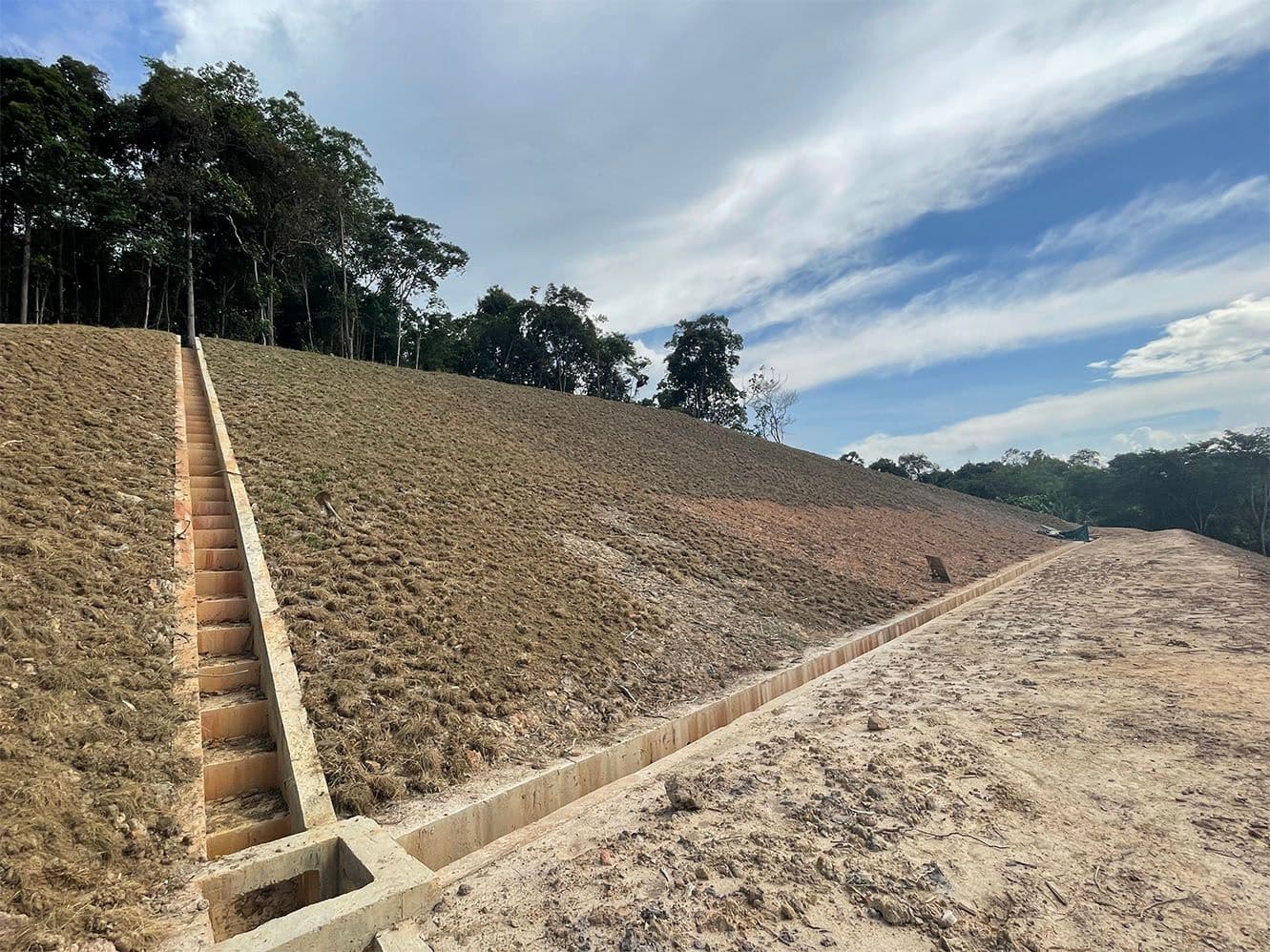 Slope erosion protection using StrataWeb® geocells in Brunei