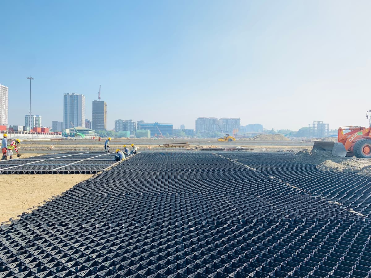 Geosynthetics infrastructure project
