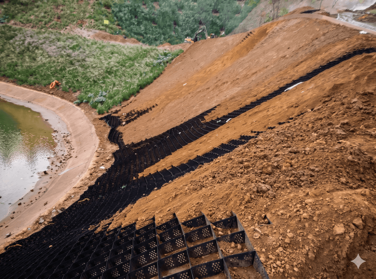 Geosynthetics infrastructure project