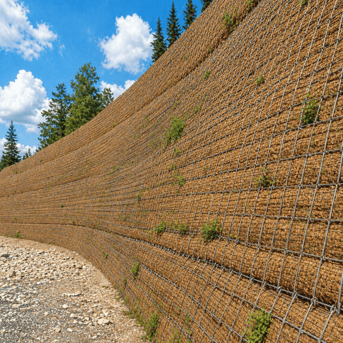 Steep slopes/retaining walls