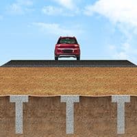 Load transfer platform for piled embankments with StrataTex HSR™ Geotextile