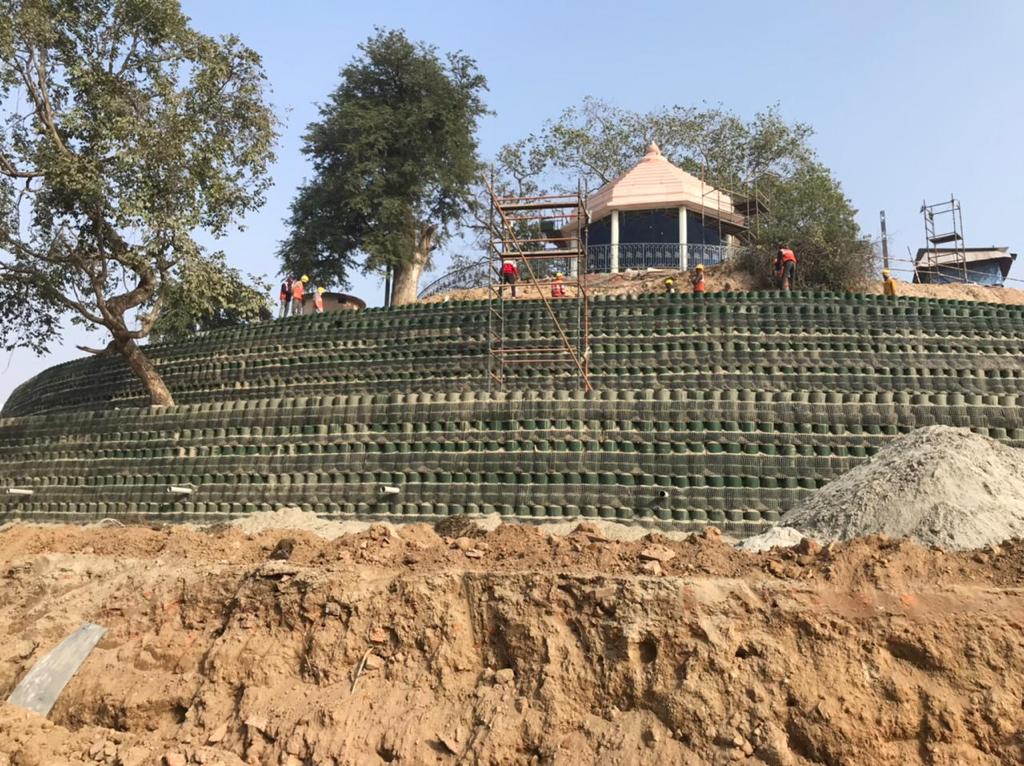 Implementation of StrataGrid™, StrataWeb®, and StrataDrain™ in Kuber Tila project at Ram mandir, Ayodhya
