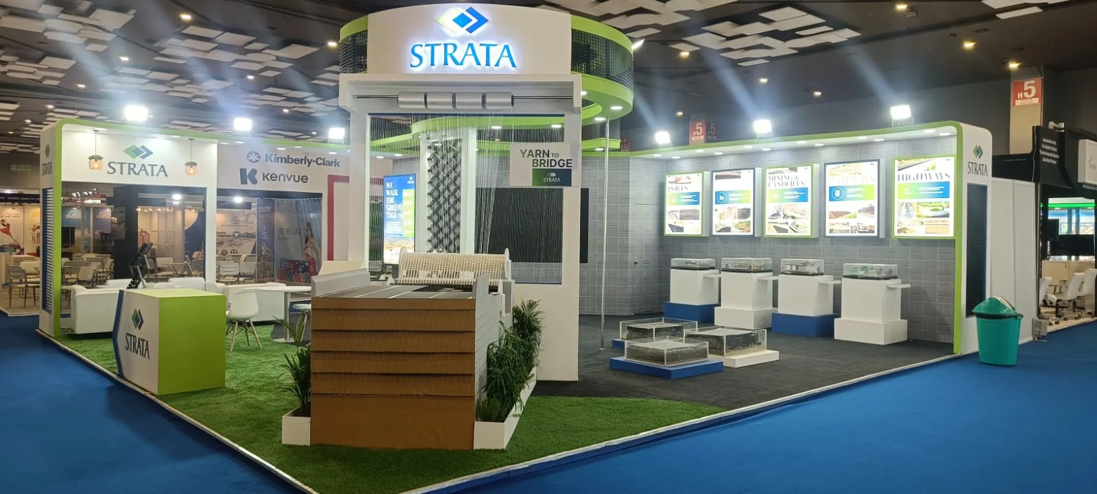 Strata Geosystems stall at Bharat Tex 2024