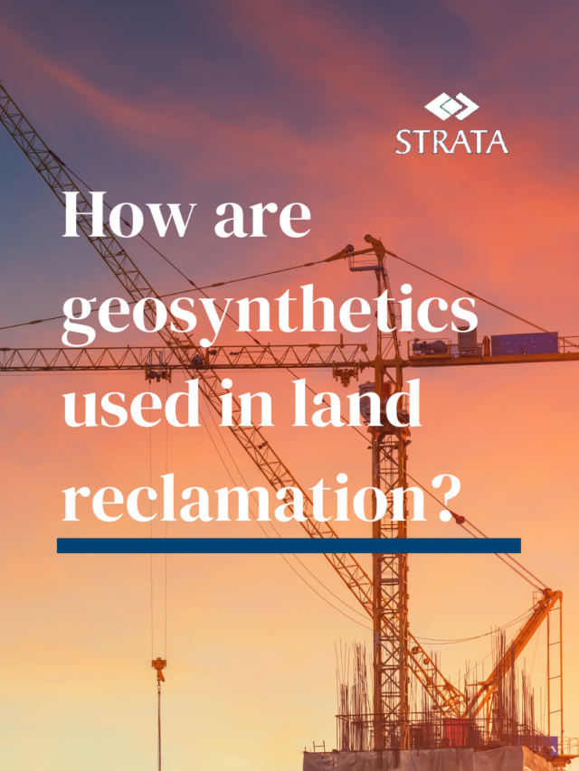 How are geosynthetics used in land reclamation?
