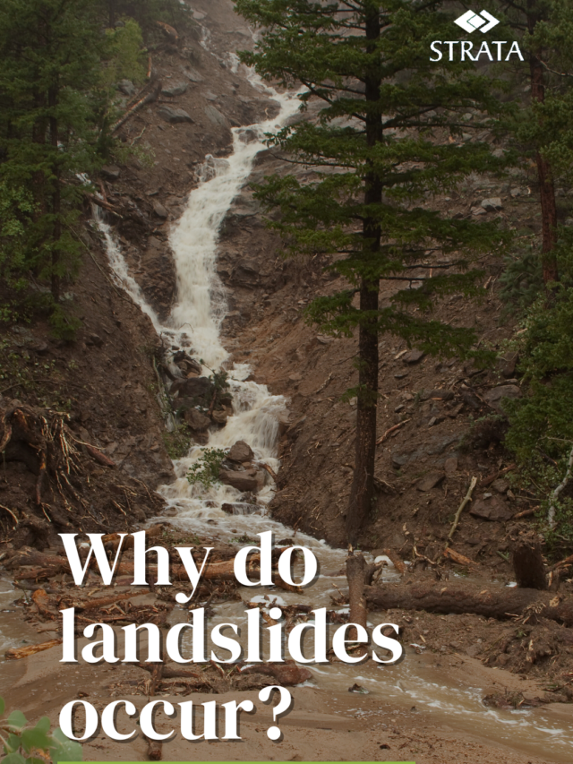 Why do landslides occur?