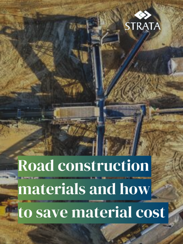 Road construction materials and how to save material cost