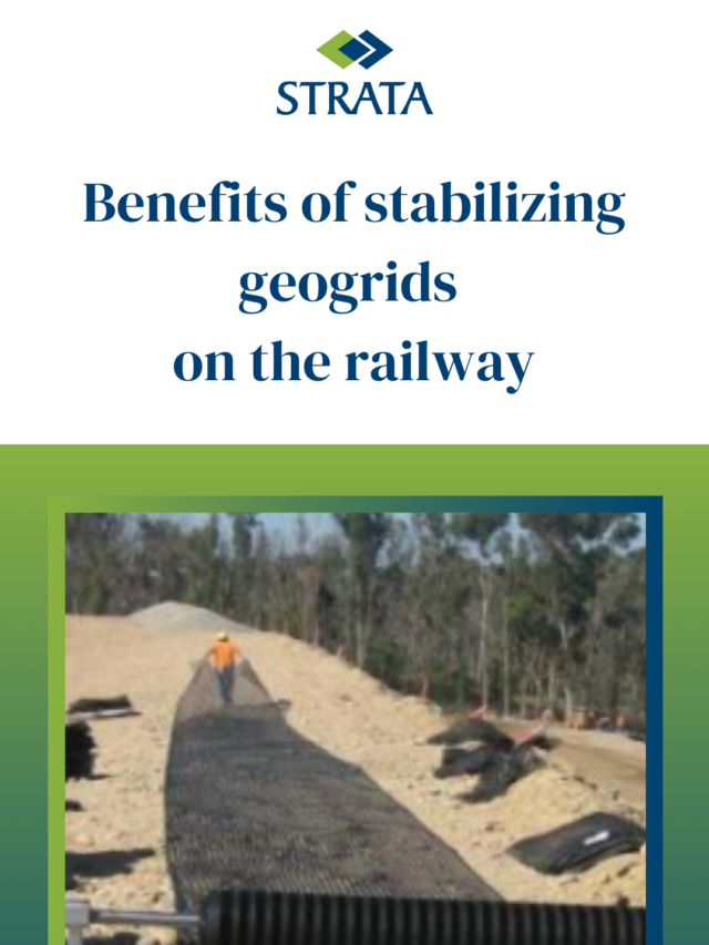 Benefits of stabilizing geogrids on the railway