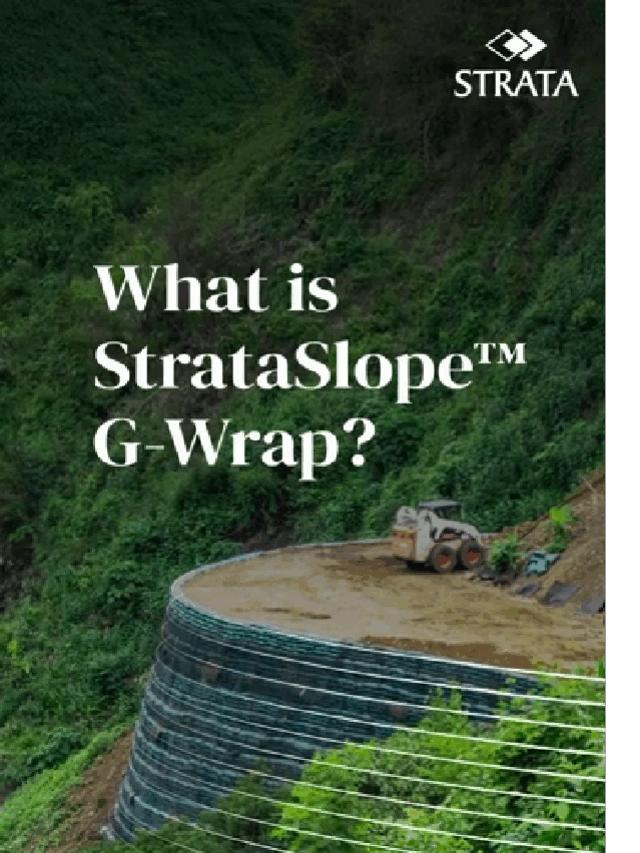 StrataSlope G-Wrap – Green, Stable Slope Protection