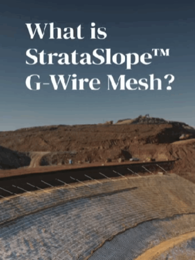 StrataSlope G-Wire Mesh for Durable Slope Protection