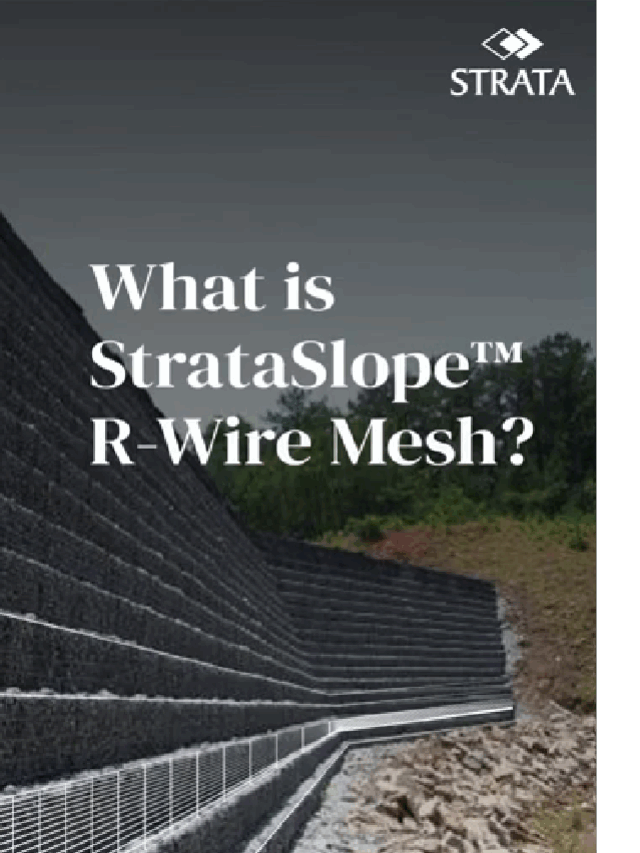 Strata Slope R Wire Mesh – Strong, Aesthetic Retaining Solution