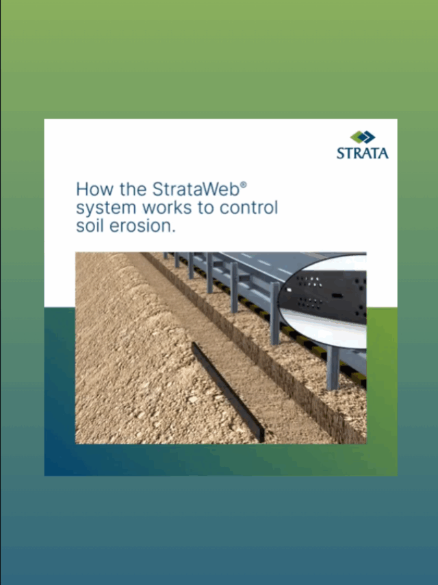 How the StrataWeb system works to control soil erosion